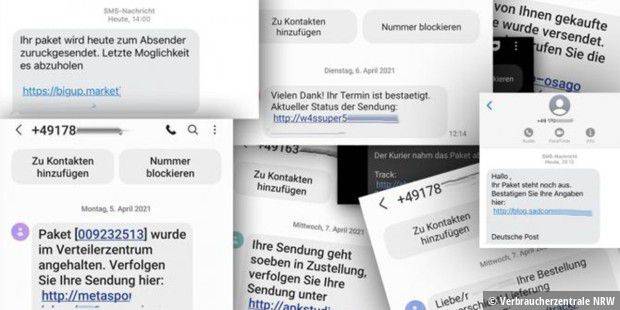 Falsche Paket-SMS: Opfer bleiben auf hohen Kosten sitzen